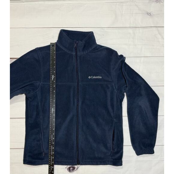 Columbia Jacket Full-Zip Fleece Navy Blue With Pockets Mens Size Medium - Picture 6 of 6